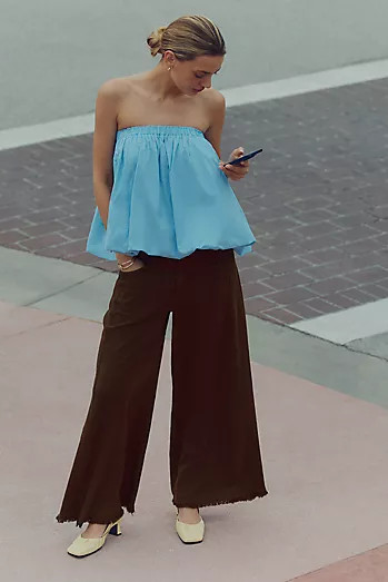 By Anthropologie Mini Bubble-Hem Skirt | Anthropologie (US)