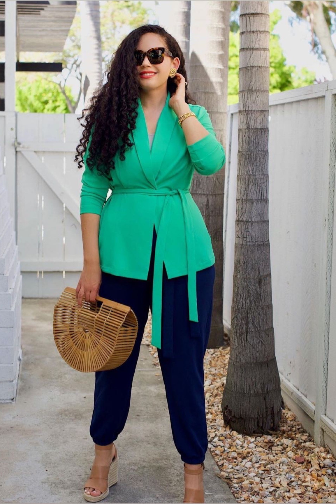 Knit blazer, knit jogger pant 

#LTKcurves #LTKunder50 #LTKstyletip