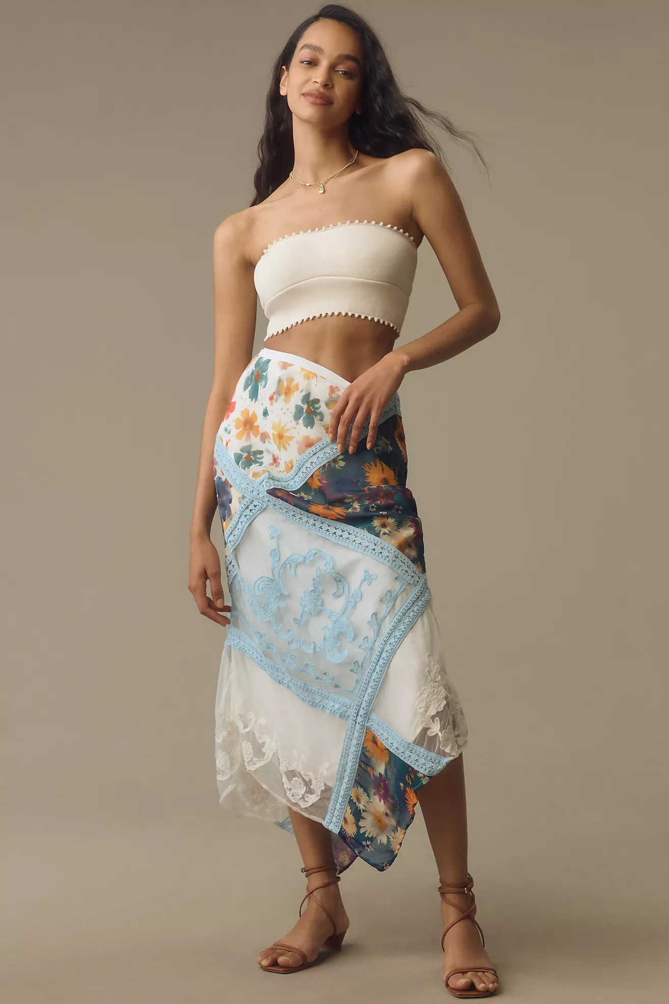 By Anthropologie Printed Mermaid Maxi Skirt | Anthropologie (US)