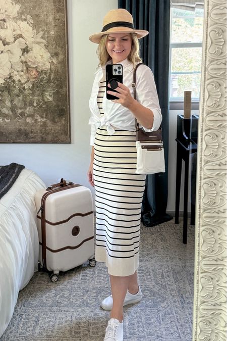 What I’m travel capsule packing for a summer trip in Europe using classic pieces from @walmartfashion 

This versatile $13 linen look button down and $25 striped tank dress are so cute together. These sneakers are the best to pair with dresses and so comfortable. 
#walmartfashion



#LTKeurope #LTKtravel