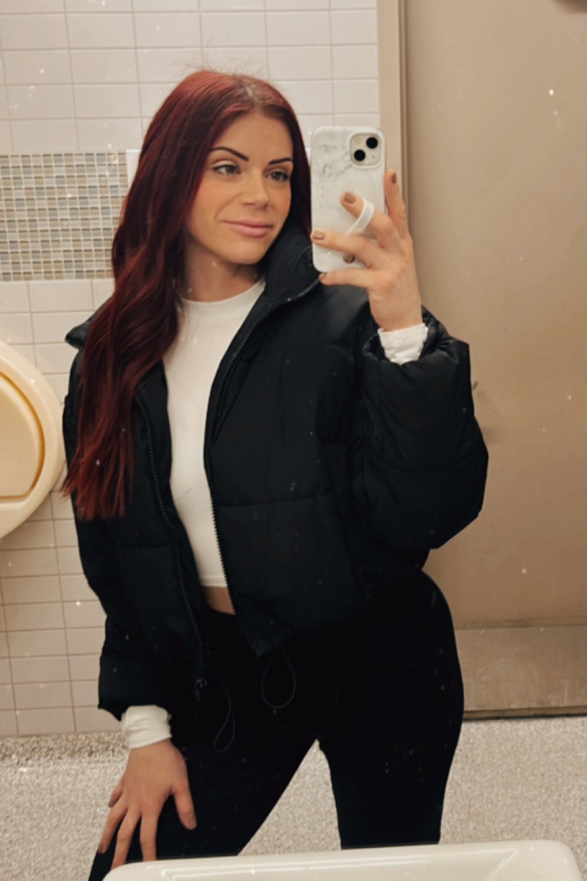 The comfiest puffer coat! Cropped and super warm. 🖤

#LTKfit #LTKFind #LTKstyletip
