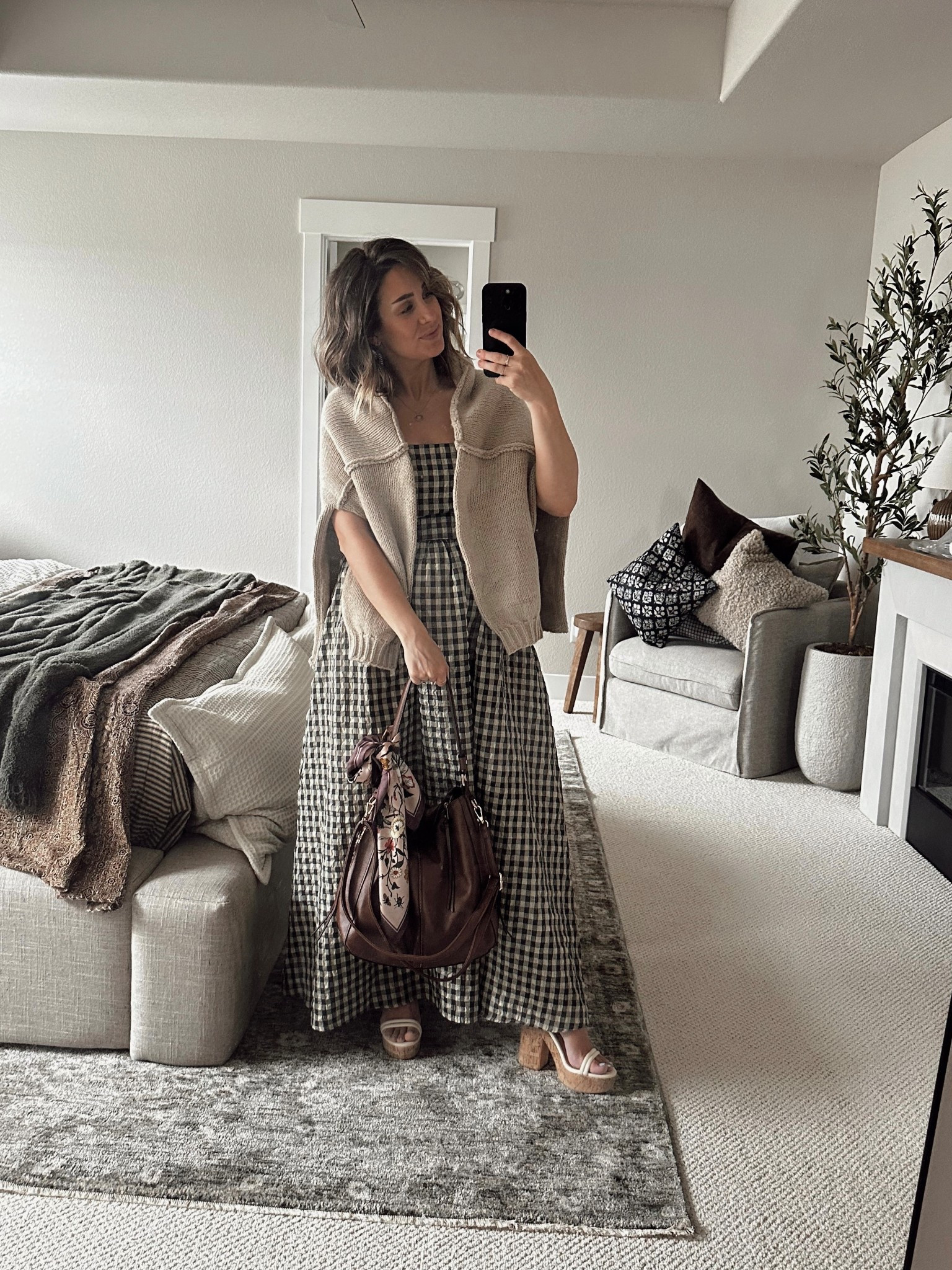 Dress is a 6 wished I would have done a 4 I was worried about the bust area being too small but it’s actually slightly bigger than I’d like!

Sweater is a M- perfect for over the shoulders- if you’re wearing as a shirt I’d stick to true size.

#LTKPetite #LTKStyleTip #LTKBeauty