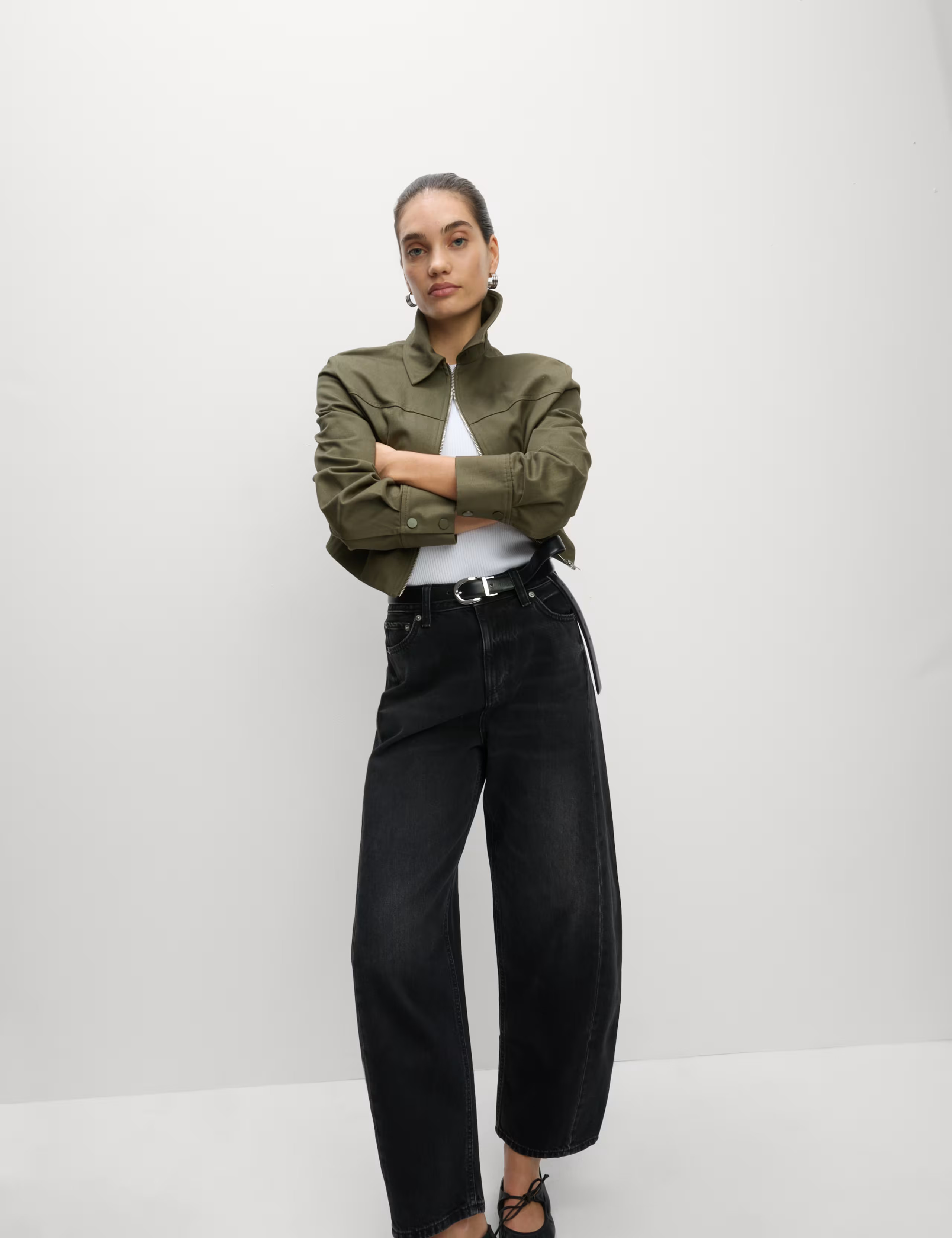 Mid Rise Barrel Jeans | Marks & Spencer (UK)