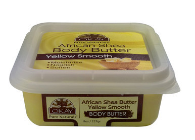 OKAY Pure Naturals African Shea Body Butter Yellow Smooth - 8 oz / 207 ml | OKAY Pure Naturals