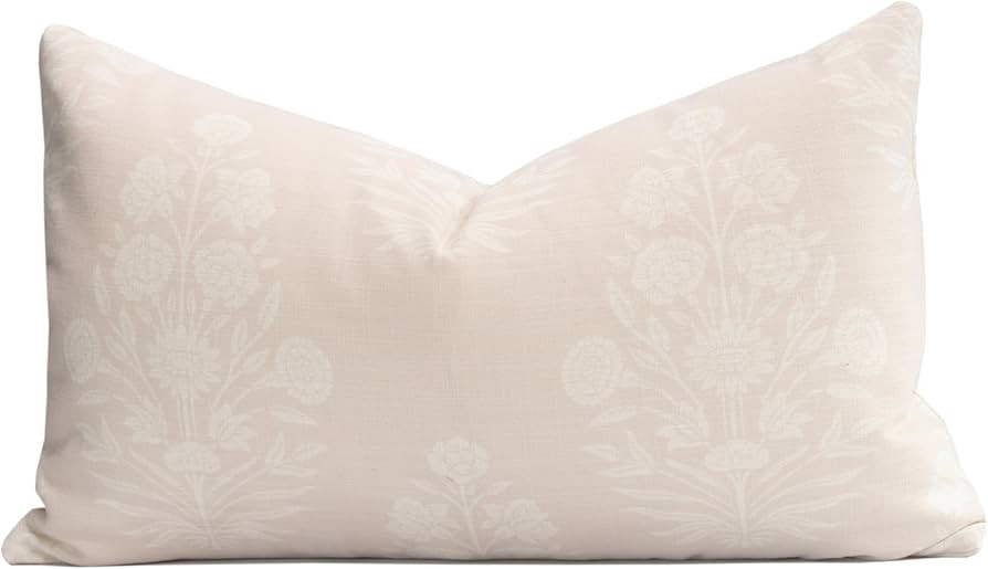 Crumbs Home Modern Farmhouse Fall Linen Indoor Outdoor Lumbar Pillow Cover Only, 12"x20" Water Re... | Amazon (US)