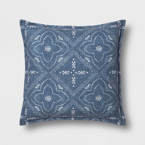 Patterned Throw Pillow - Blue - Threshold™ | Target