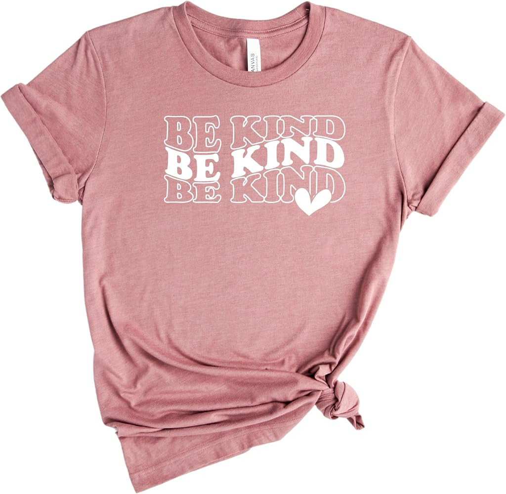 Be Kind Womens Graphic Short Sleeve T Shirt | Amazon (US)