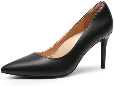 DREAM PAIRS Women's High Heels Pump Closed Pointed Toe Slip On Stiletto Dress Shoes Fashion Weddi... | Amazon (US)