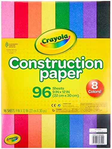 Crayola Construction Paper 9" x 12" Pad, 8 Classic Colors (96 Sheets), Great for Classrooms & Sch... | Amazon (US)