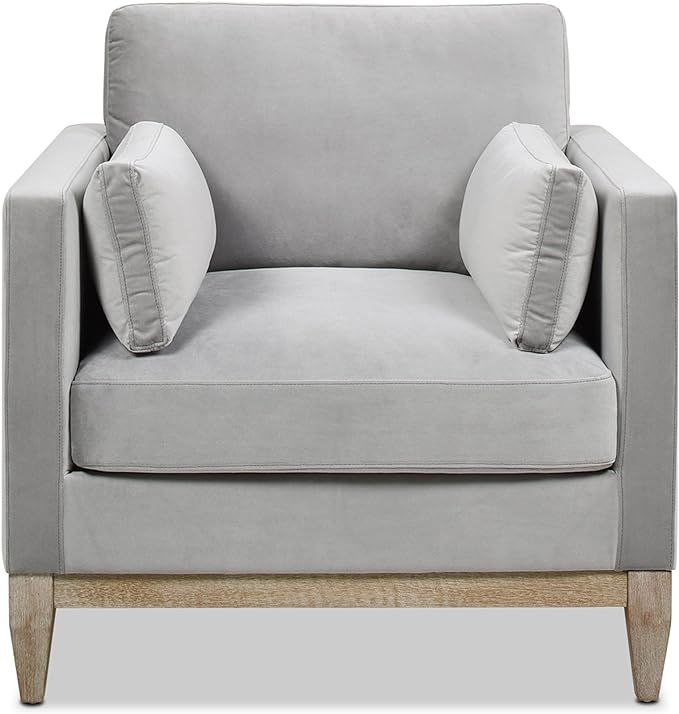Jennifer Taylor Home Knox 36" Modern Farmhouse Velvet Large Living Room Accent Arm Chair | Amazon (US)