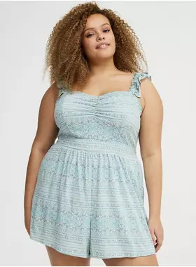 Ruffled Straps Layered Romper | Torrid (US & Canada)