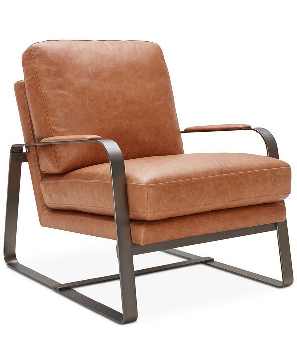 Jollene Leather Accent Chair | Macys (US)