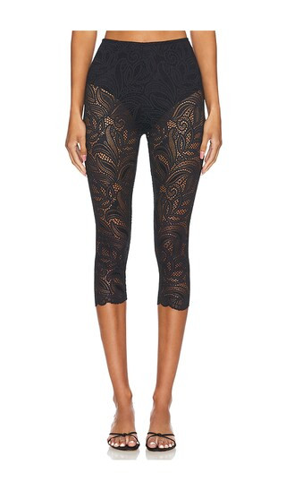 Cassia Capri Legging in Black | Revolve Clothing (Global)