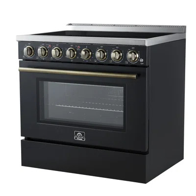 Forno Paolo 36 Inch Freestanding Electric Range, 5.44 cu.ft., True Convection Oven, Energy Efficient | Wayfair North America