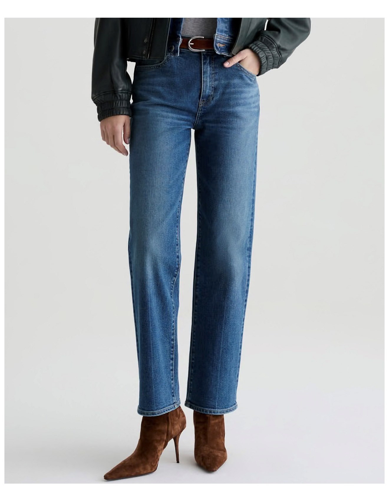 Brinley High Rise Straight Leg Jeans | David Jones (Australia & New Zealand)