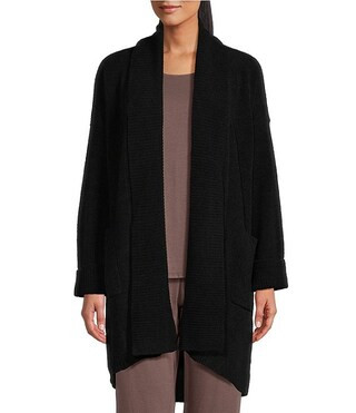 N by Natori Aura-Solid Ribbed Long Sleeve Cardigan | Dillard's | Dillard's