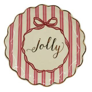 8" Pink & White Jolly Ceramic Plate by Ashland® | Michaels® | Michaels Stores