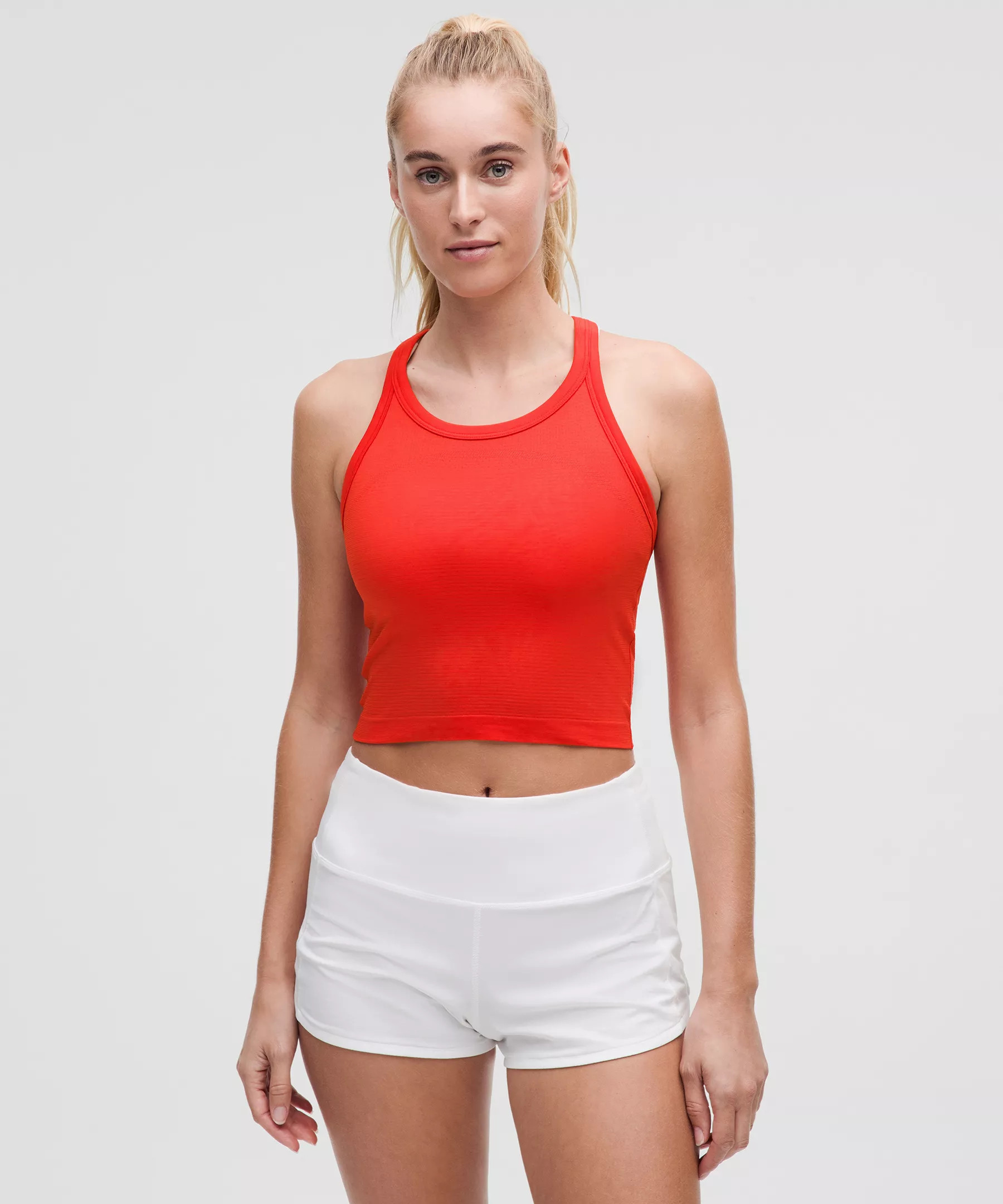 Swiftly Tech Cropped Racerback Tank Top 2.0 | Women's Sleeveless & Tank Tops | lululemon | Lululemon (US)