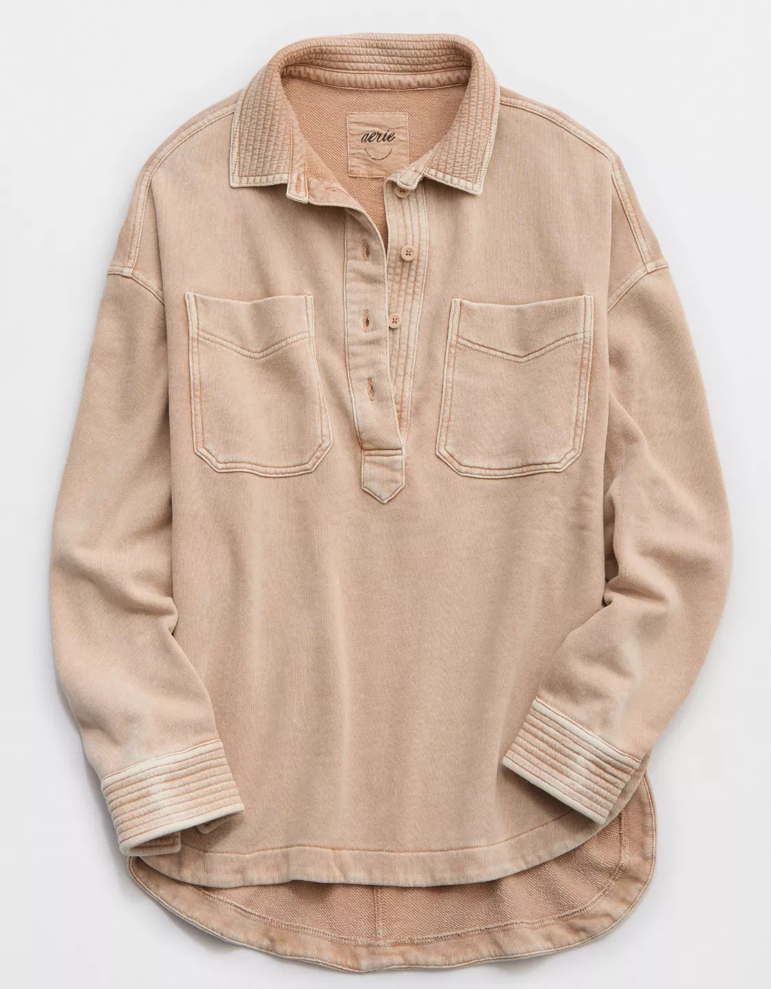 Aerie Popover Polo Sweatshirt | American Eagle Outfitters (US & CA)