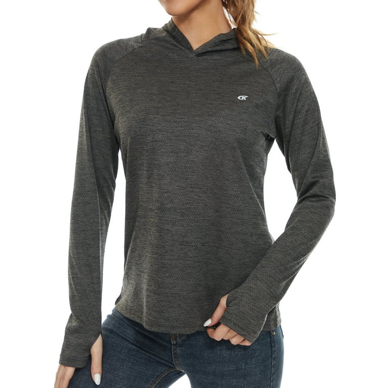Pdbokew Women's Long Sleeve Shirts UPF50+ Rash Guard Athletic Hoodies Lightweight Thumbholes Swea... | Walmart (US)