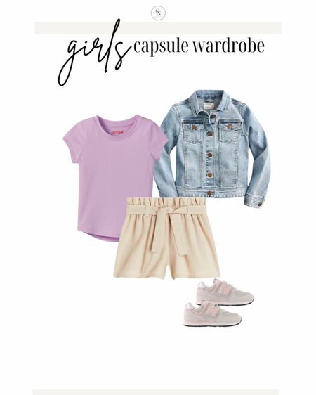 Shorts outfit from the girls capsule wardrobe for spring!

Here are the rest of the suggested items from the spring capsule for toddlers, little kids and tweens: 

5x short sleeve shirts in a mix of print and solid.

4x long sleeve Tshirts in a mix of print and solid

2x casual dresses. If your girl is more of a dress gal I recommend 5 casual dresses and doing fewer long sleeve and short sleeve Tshirts.

Jackets // rain coat, denim jacket, pullover

Bottoms // 2 pairs of jeans (light and dark), 4-5 pairs of leggings to wear under dresses and by themselves with Tshirts, 5 pairs of shorts 

Dressy dress

Accessories // Socks for sneaker, socks for dress shoes, headband, sunglasses, and a cute bag

Shoes // dress shoes, casual shoes like crocs, natives or keens, and a pair of sneakers

Spring capsule wardrobe, kids capsule wardrobe, girls outfits, outfits for kids, outfits for girls, girls capsule wardrobe, spring outfits for kids 

#LTKSpringSale #LTKkids #LTKSeasonal