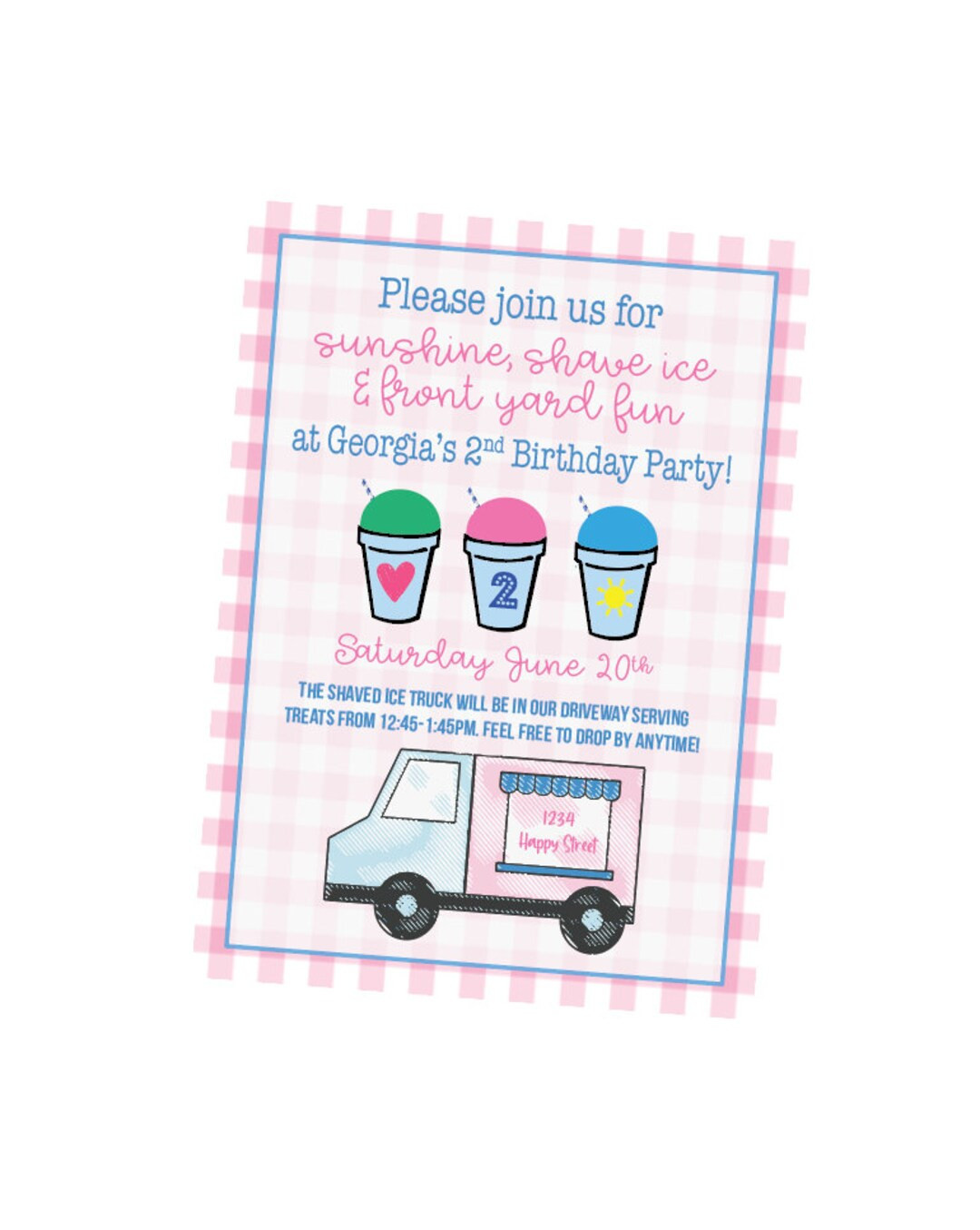 Shave ice birthday, Snow cone party, Snow cone birthday, Kona ice party, Digital birthday invitat... | Etsy (US)