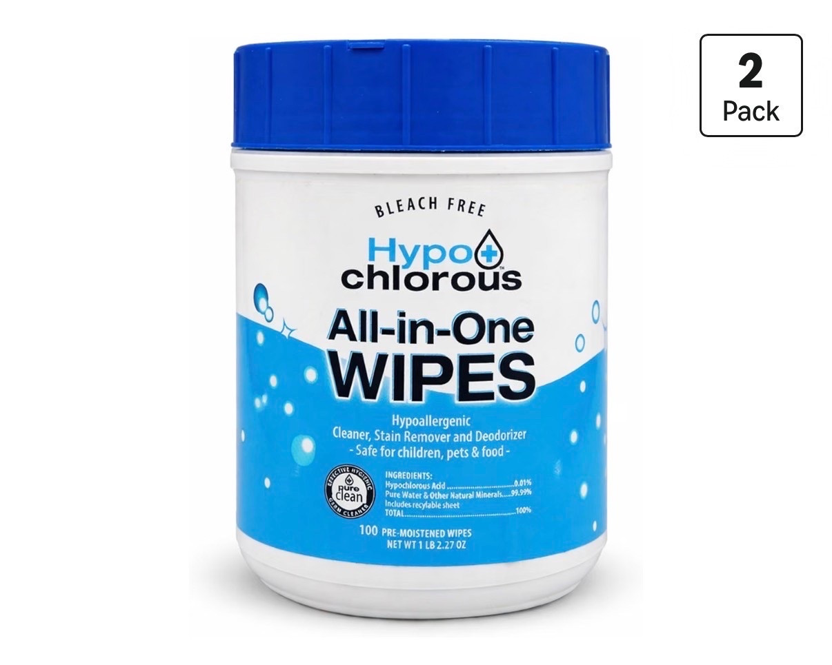 Hypochlorous Acid Wipes 2-Pack, 200 Count Bleach-Free
Non-Toxic Cleaner Safe for Skin, Baby, Pet, Home & Gym - Gentle Hypochlorous Acid Wipes for Everyday Use

Nontoxic Clorox wipes

#LTKmomlife #LTKKids #LTKBaby