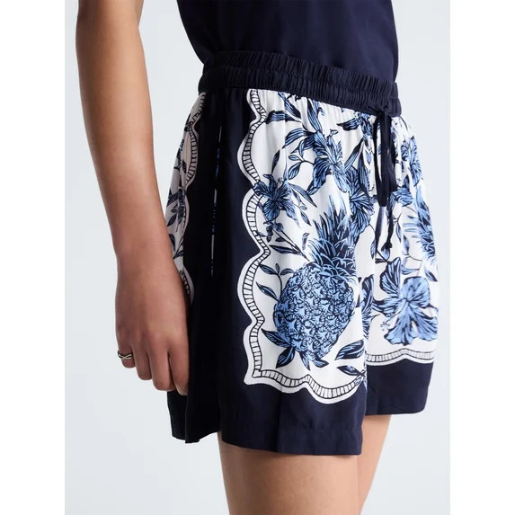 Free Assembly Womans Plus E-Waist Pull On Short Size-1X-4X | Walmart (US)