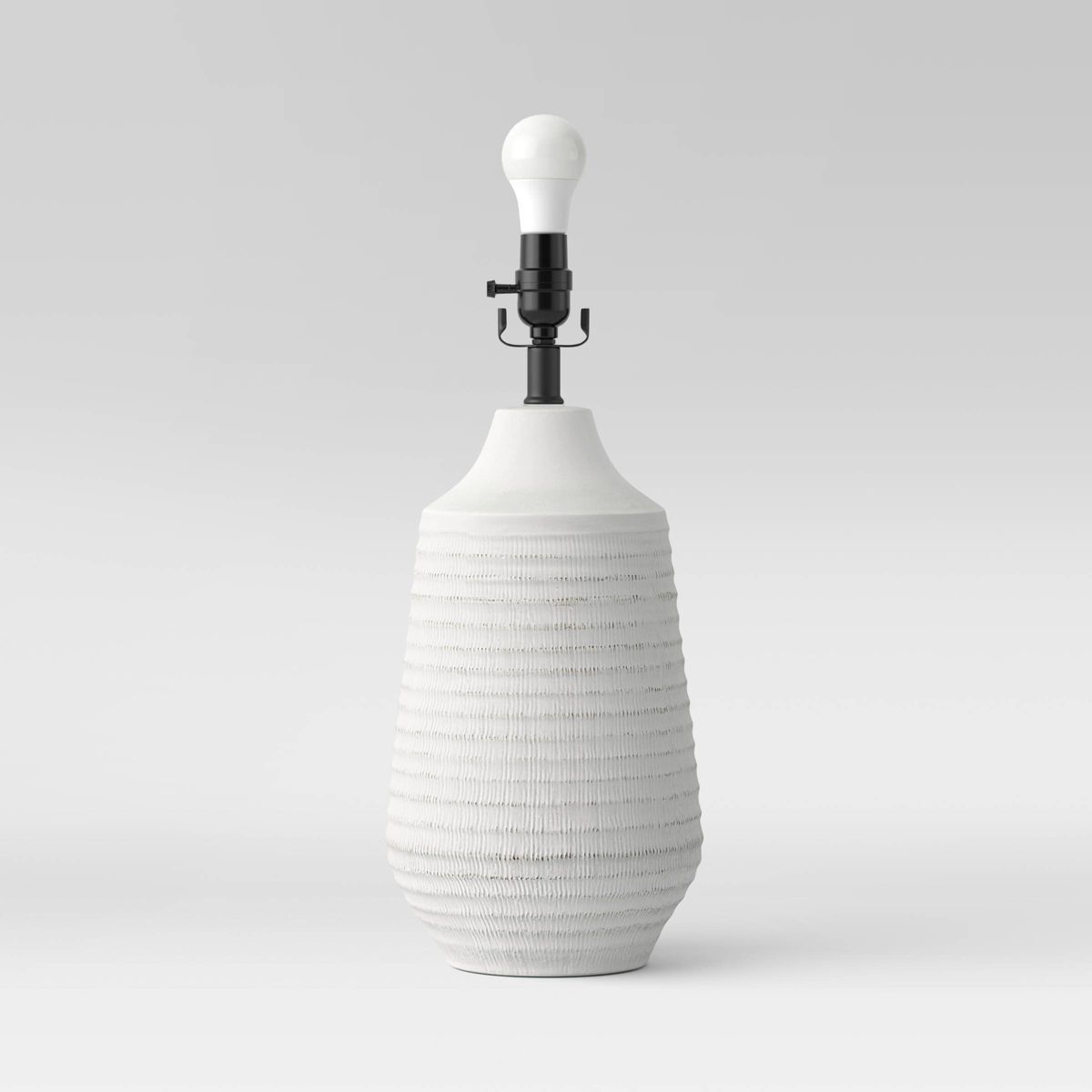 Large Textured Ceramic Lamp Base White - Threshold™ | Target