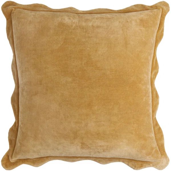 Effervescent Scalloped Edges Cotton Throw Pillow | Wayfair North America