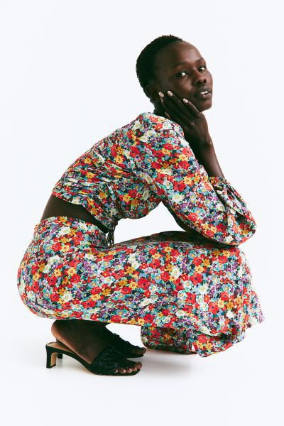 Crêped Drawstring-front Blouse | H&M (US + CA)