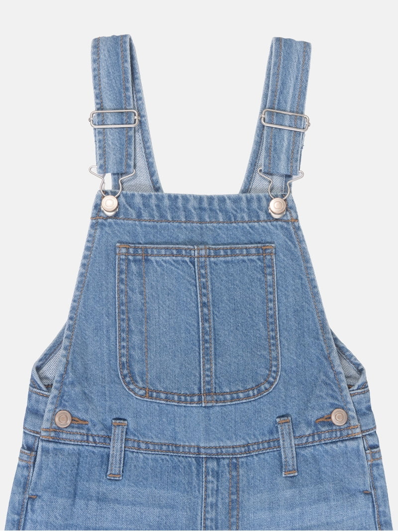 Wonder Nation Girls Denim Overall, Sizes 4-18 | Walmart (US)