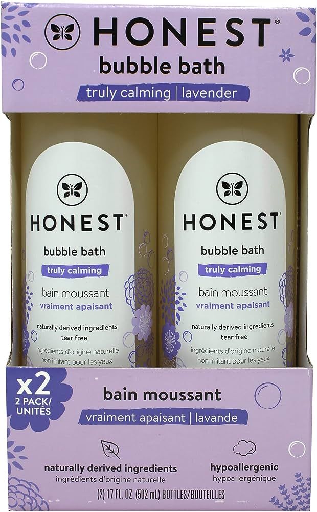 HONEST The Honest Company Bubble Bath, Truly Calming Lavender, 17 Fluid Ounce (2 Pack) | Amazon (US)