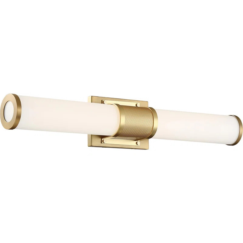 Finis 1-Light Dimmable LED Brushed Brass Bath Sconce | Wayfair Professional