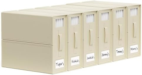 SheetCube Bed Sheet Organizers and Storage 6 Pack, Foldable Linen Closet Organizer with Window an... | Amazon (US)