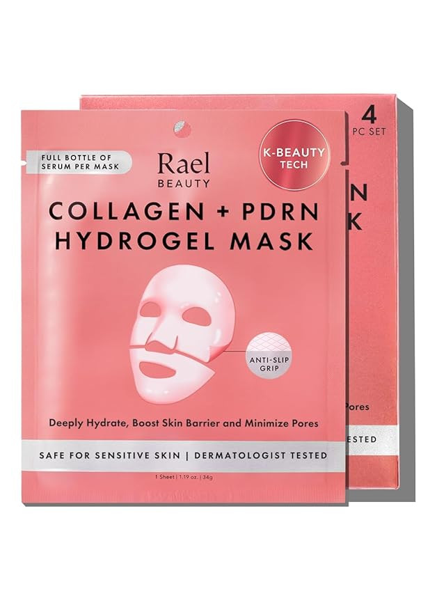Rael Collagen PDRN Hydrogel Face Masks – Deep Hydration with Salmon PDRN, Collagen, Peptide, an... | Amazon (US)