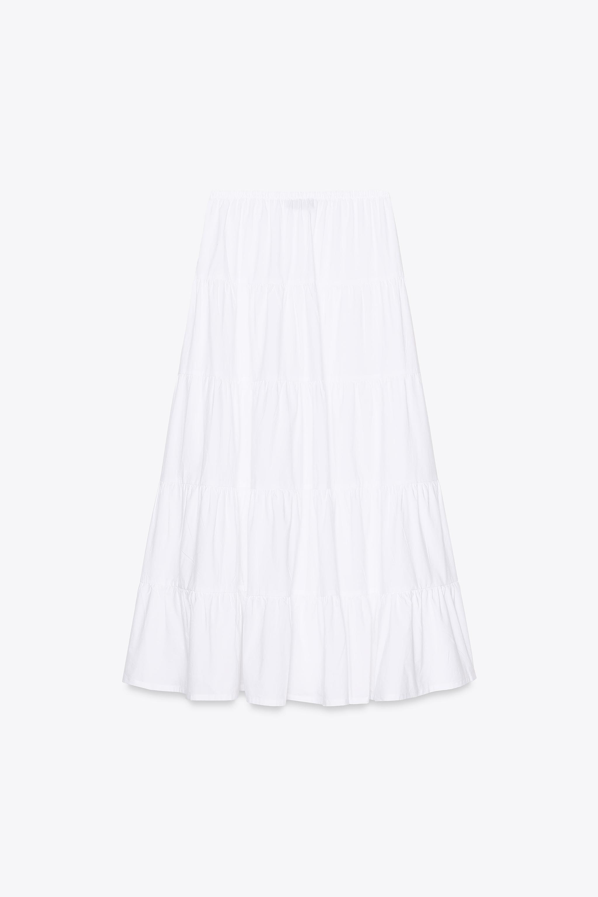 LONG TIERED SKIRT | Zara US