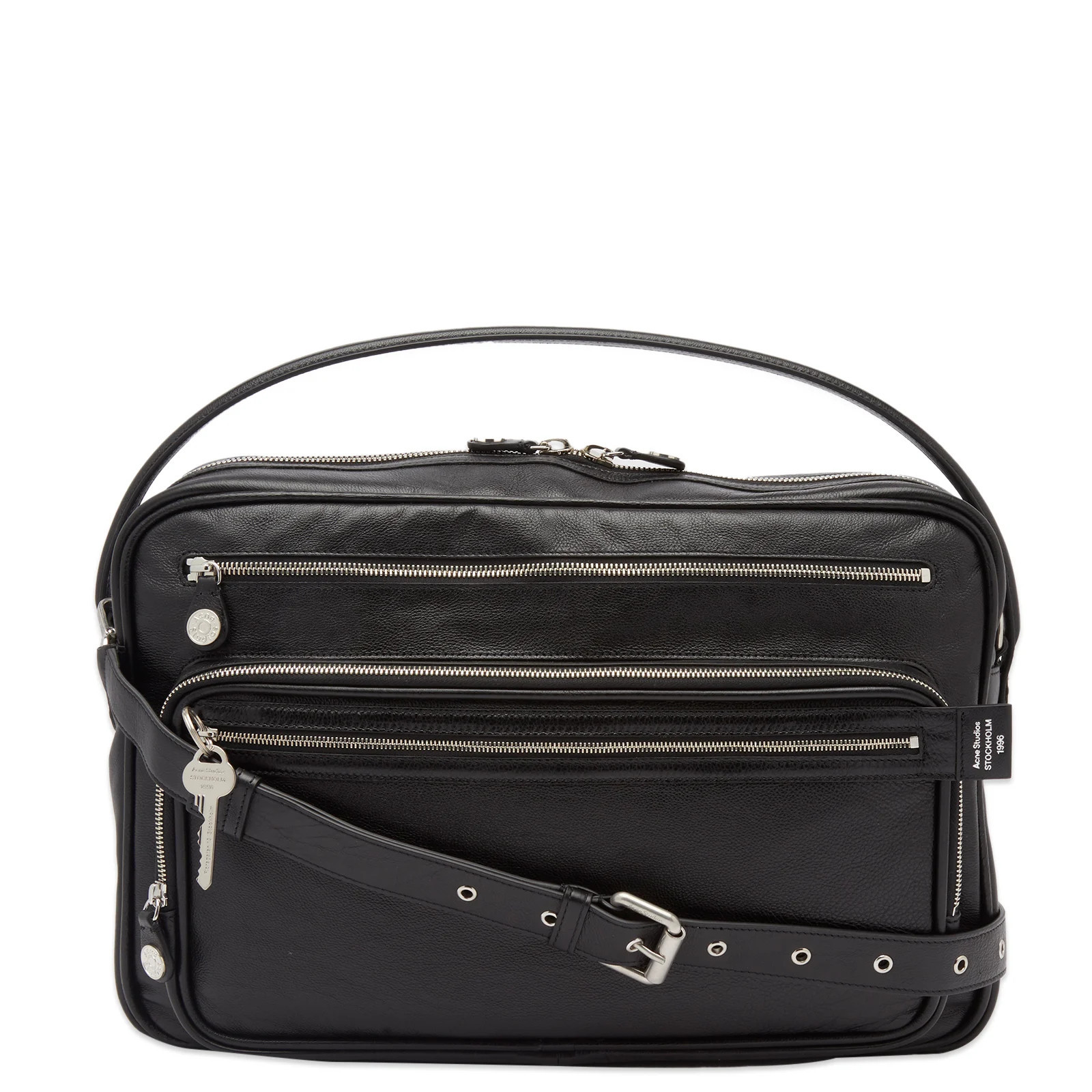 Acne Studios Women's Camero Leather Bag Medium Black | END. Clothing