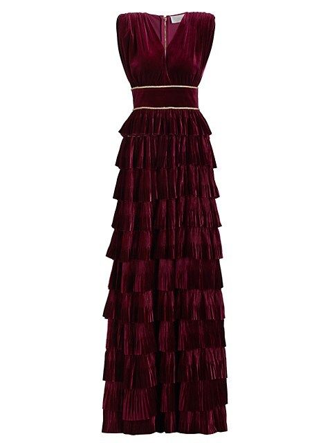 Bronx and Banco Crystal-Embellished Velvet Gown | Saks Fifth Avenue