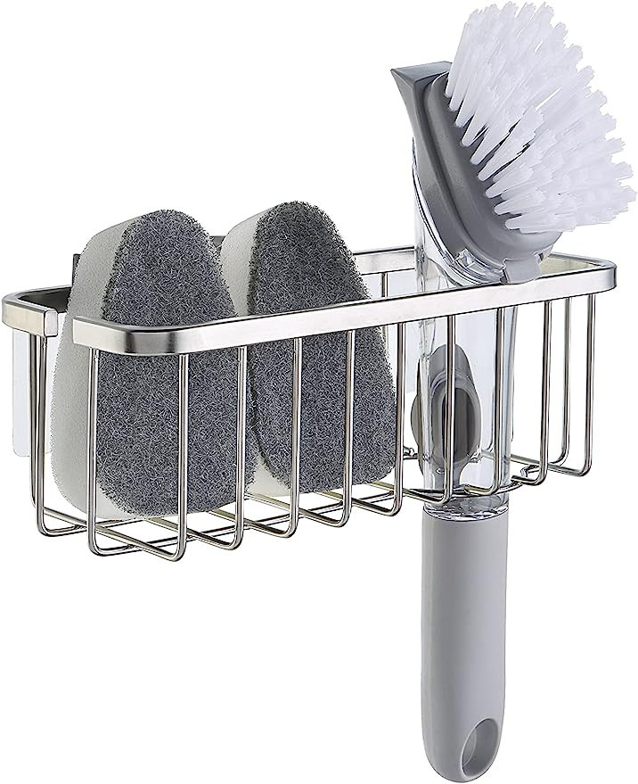SunnyPoint NeverRust Deluxe Kitchen Sink Suction Holder for Sponges, Scrubbers, Soap, Kitchen, Ba... | Amazon (US)