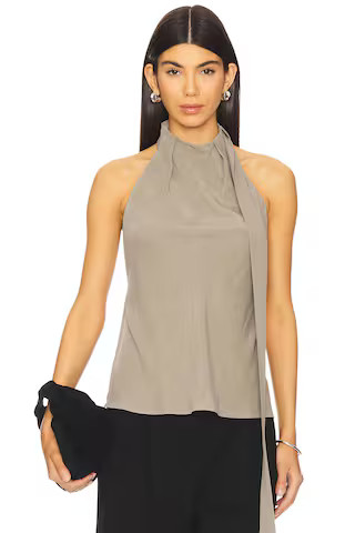 St. Agni Bias Scarf Top in Slate from Revolve.com | Revolve Clothing (Global)