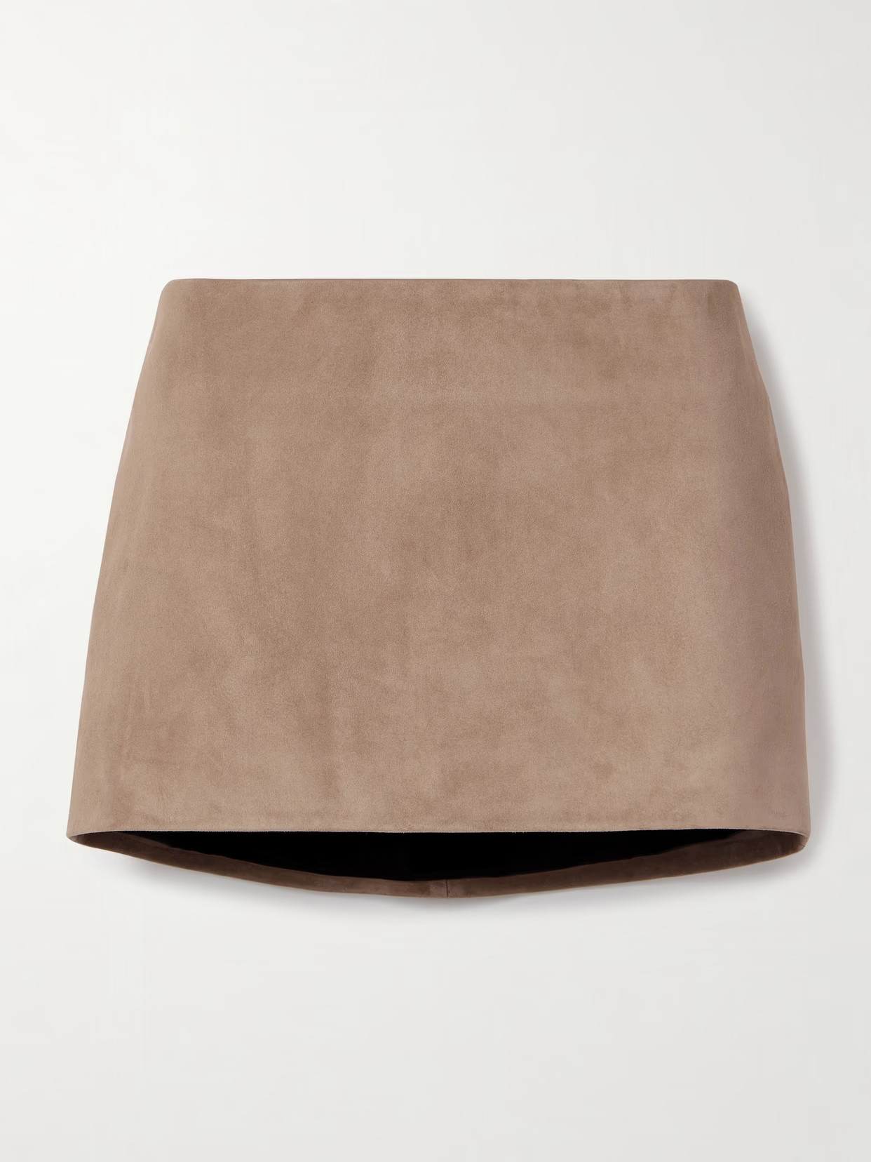 Magda Butrym - Suede Mini Skirt - Brown | NET-A-PORTER (US)