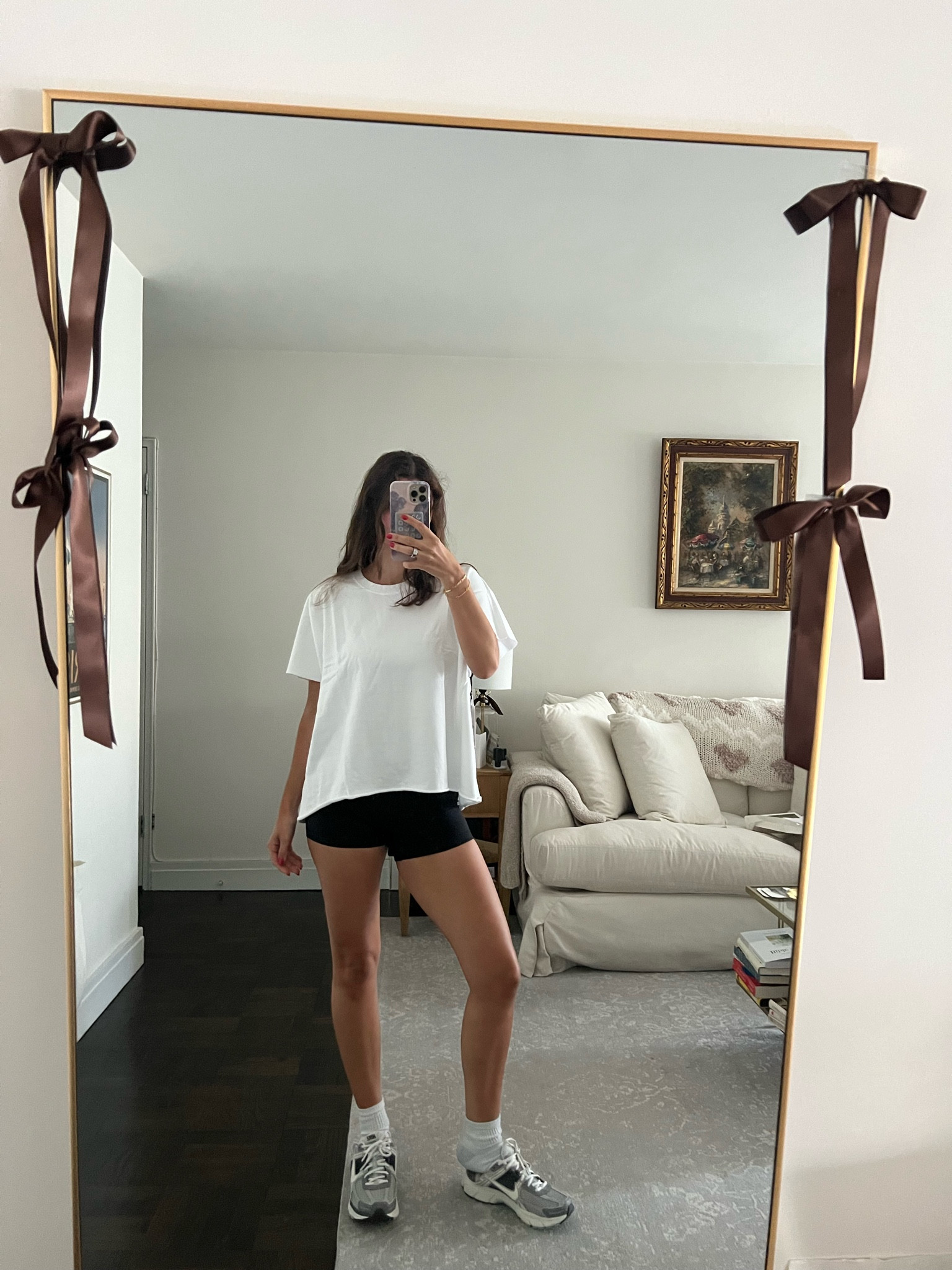 soft short sleeve sweatshirt
biker shorts
new nike sneakers 

#LTKFindsUnder100 #LTKStyleTip #LTKShoeCrush