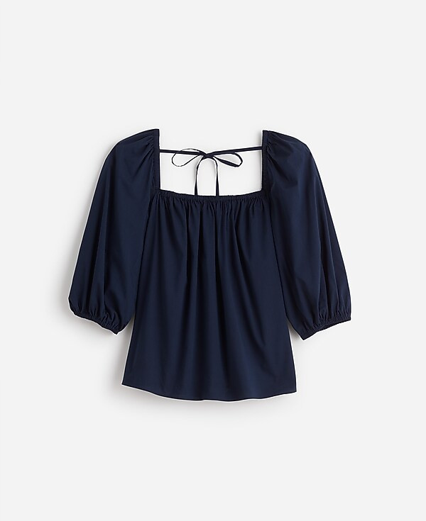Puff-Sleeve Babydoll Top | Madewell | Madewell