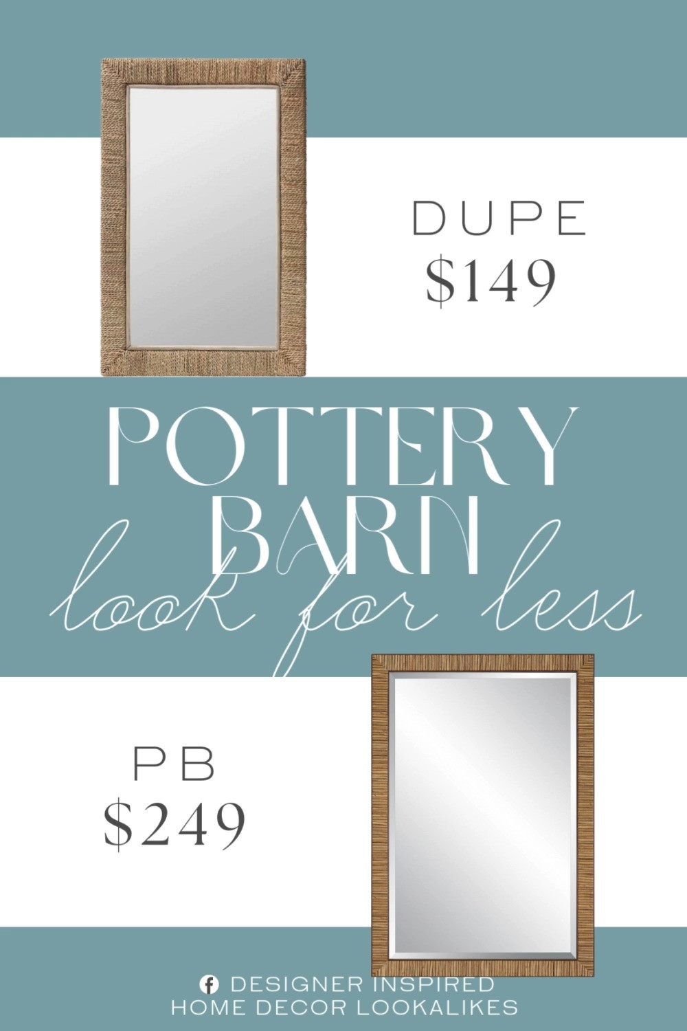 Inspired by Pottery Barn Rattan Wall Mirror. Coastal Wall Mirror. Boho Wall Mirror. Handwoven Mirror. Rattan Frame Wall Mirror. Woven Wall Mirror. Rectangular Wall Mirror. Entryway Wall Mirror. Vanity Accent Mirror.  

Home more affordable option find copy cat similar look for less budget friendly affordable cheap cheaper beautiful pretty. Clearance sale coupon code discount code promo code luxury lookalike look a like Inspo inspiration inspired by idea ideas Love like these? I share multiple every day in my FB group.
#potterybarninspired #wallmirror #rectangularmirror #accentmirror #homedecor #decorativemirror #wovenmirror #coastaldecor #homeinspo 

 #LTKHome