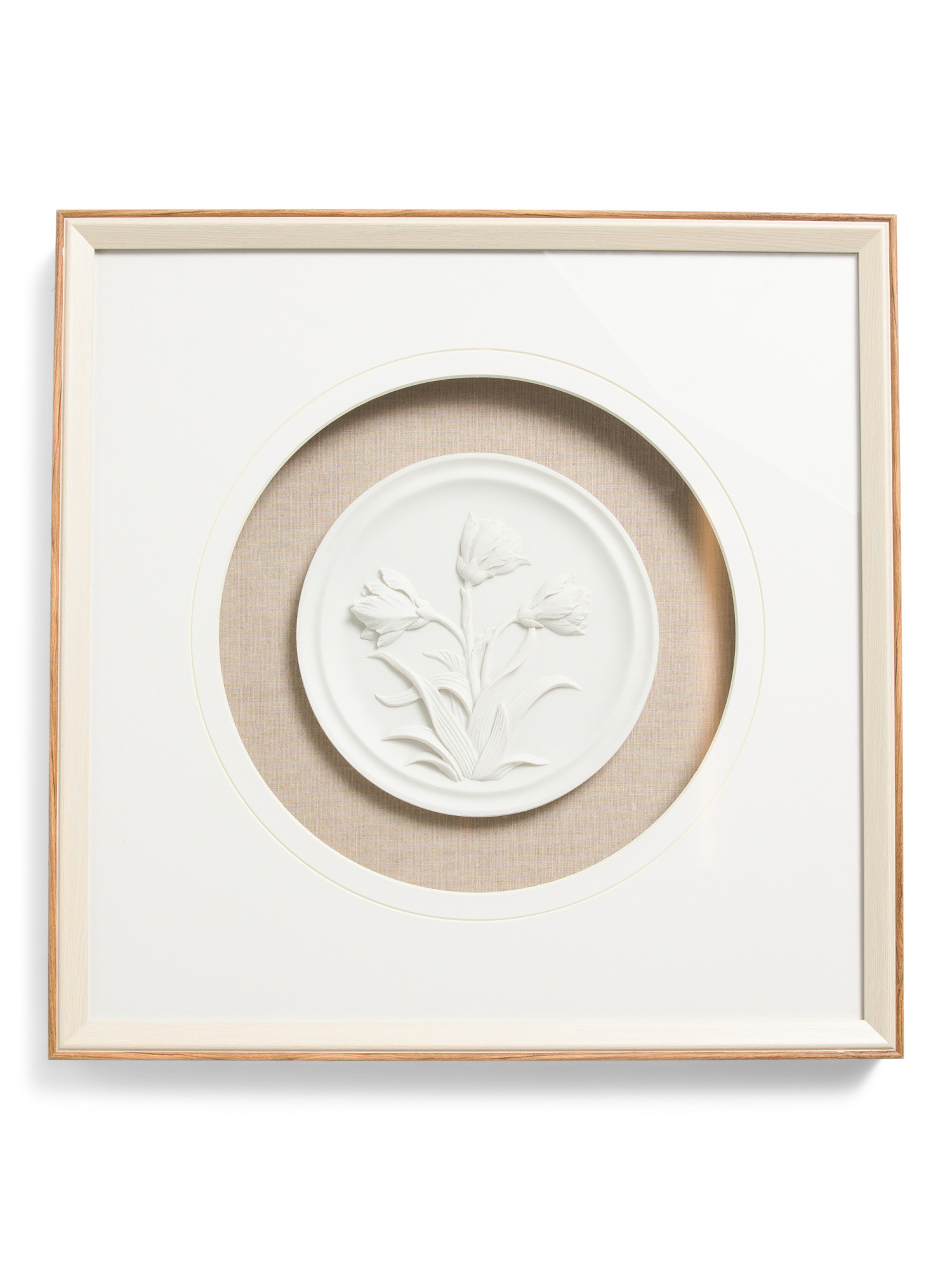 18x18 Resin Flower Wall Art With Wood Look Frame | Home | Marshalls | Marshalls