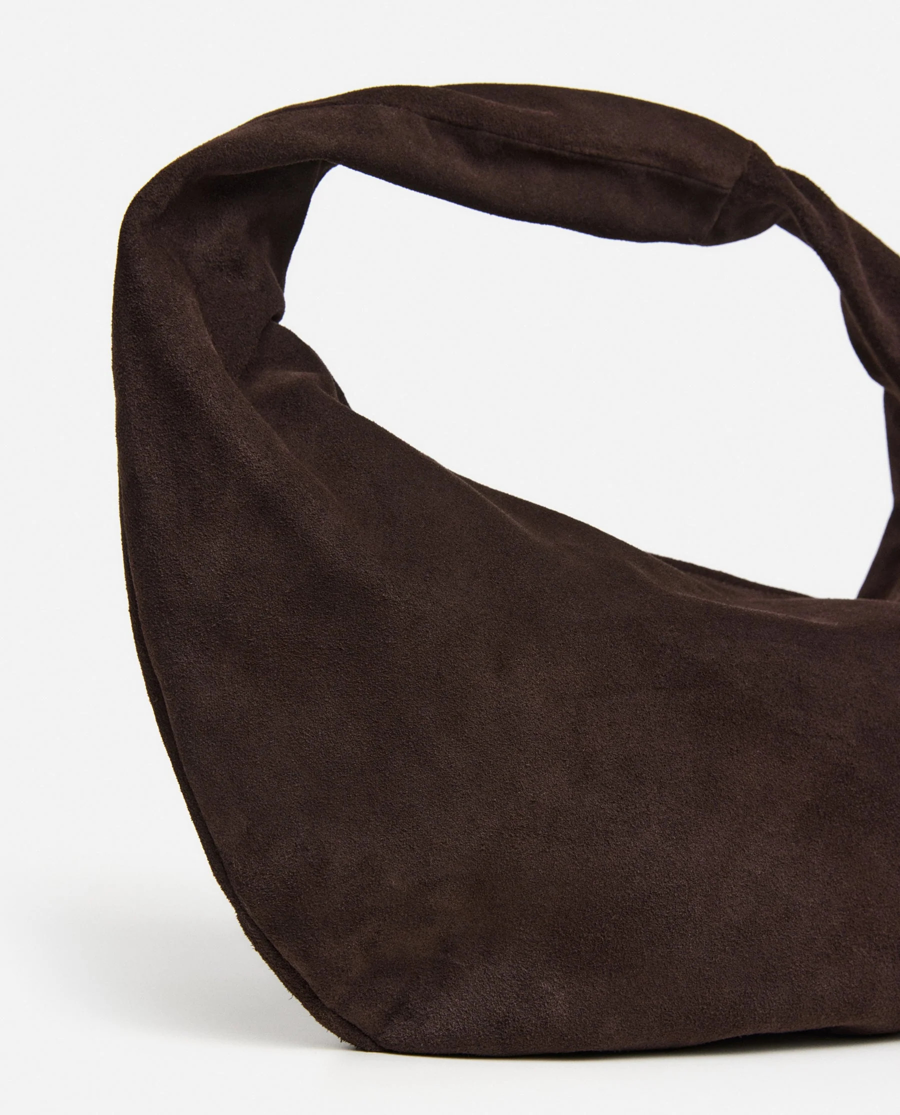 Alva Shoulder Bag Suede Chocolate Bag | Flattered