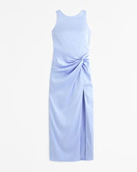 Draped Skirt Maxi Dress | Abercrombie & Fitch (UK)