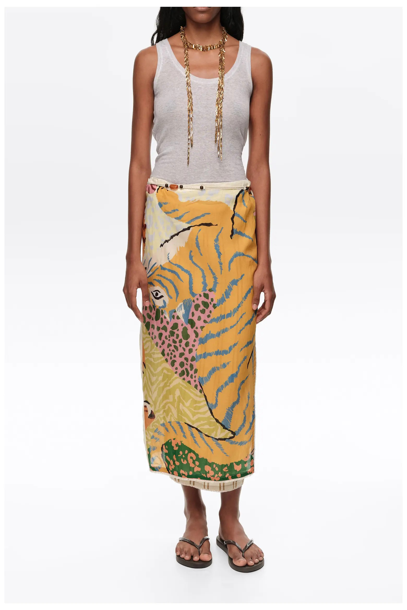 Patchwork Linen Sarong Skirt (Women) | Nordstrom | Nordstrom