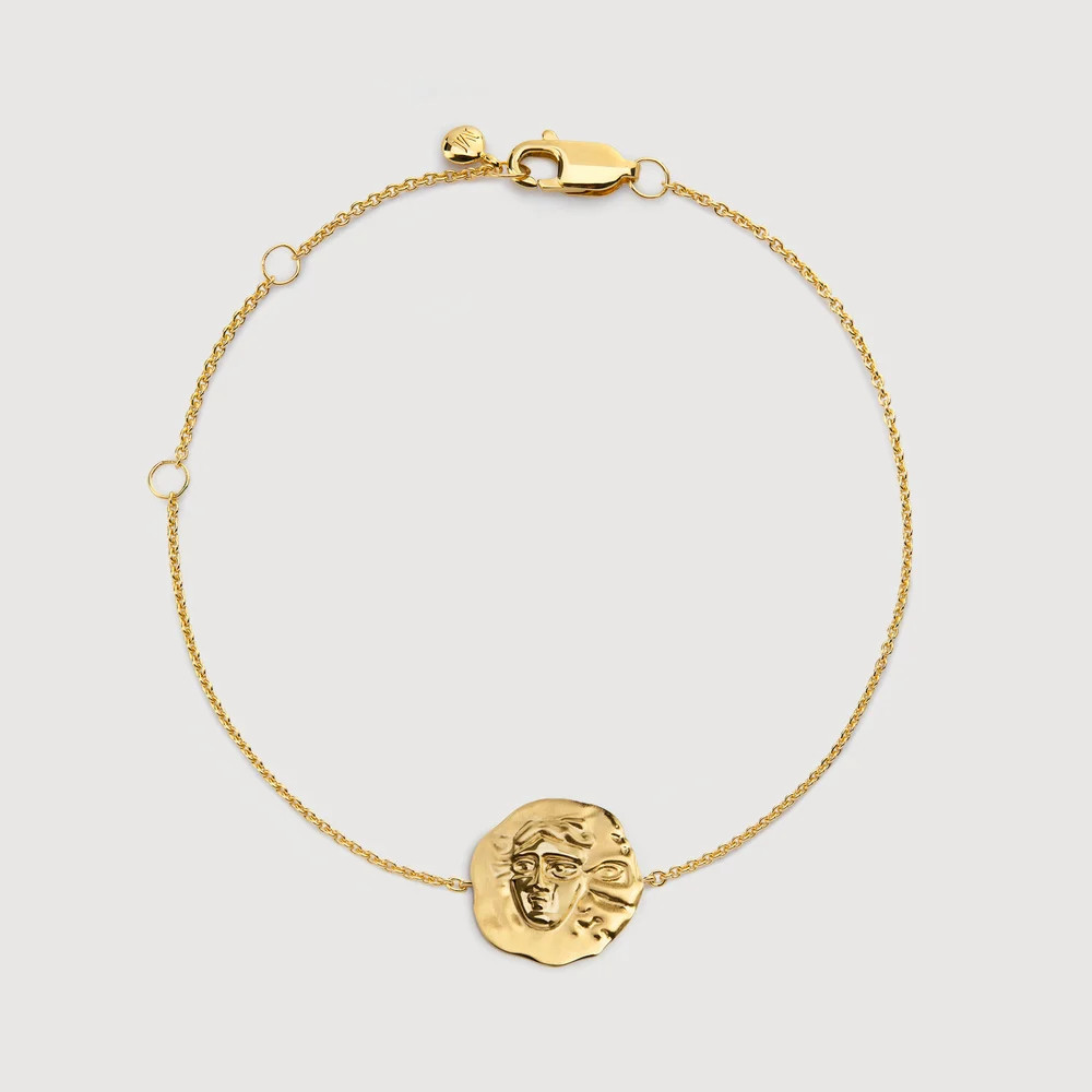 Gold Gemini Zodiac Chain Bracelet | Monica Vinader (US)